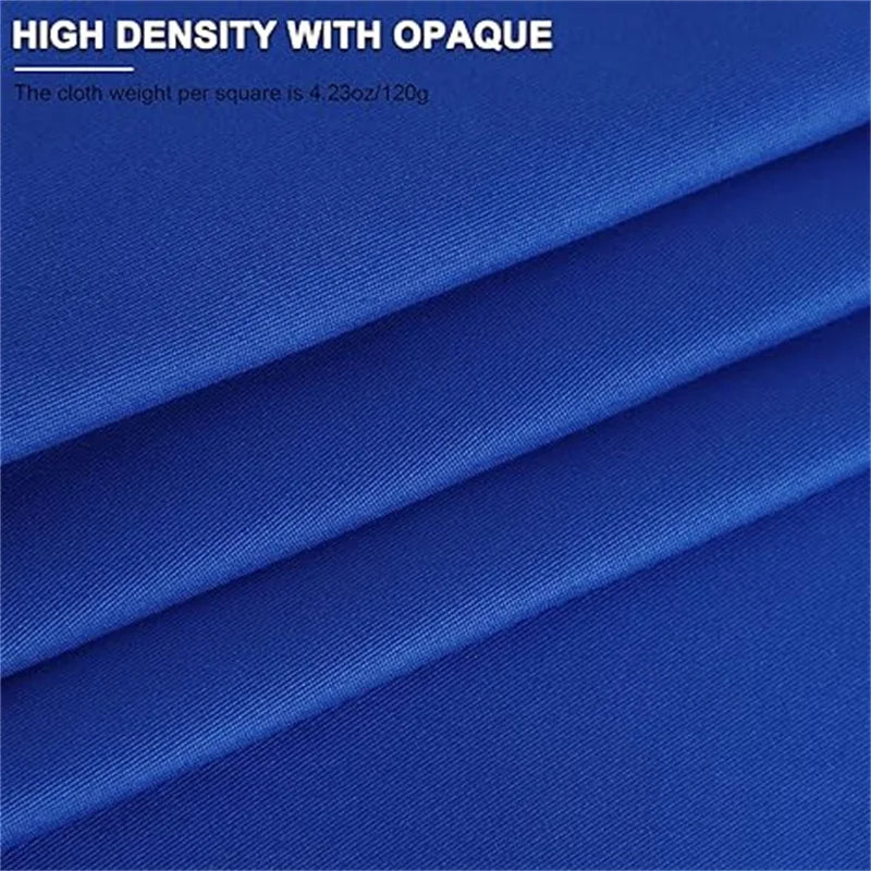 Blue 2Mx3M Hridz Muslin Backdrops for Photography Cloth Screen Photo Background Color Chromakey for Studio Video Wedding Ceremony Home Decoration
