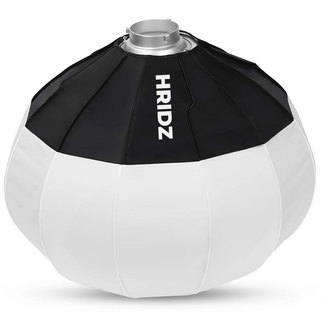HRIDZ GLS65 65cm Globe Lantern Softbox with Bowens Mount – Collapsible 360° Spherical Diffuser for Studio Flash & LED Video Lights