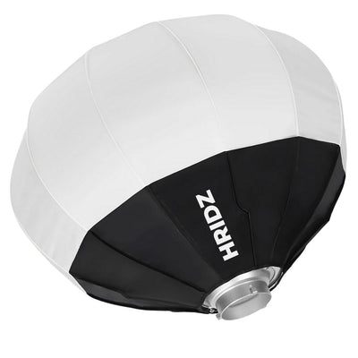 HRIDZ GLS65 65cm Globe Lantern Softbox with Bowens Mount – Collapsible 360° Spherical Diffuser for Studio Flash & LED Video Lights