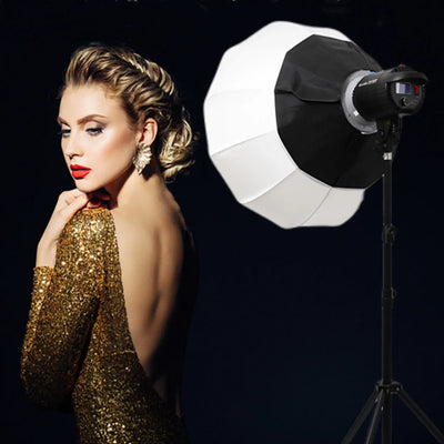 HRIDZ GLS65 65cm Globe Lantern Softbox with Bowens Mount – Collapsible 360° Spherical Diffuser for Studio Flash & LED Video Lights