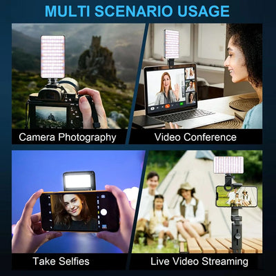 HRIDZ M19 Magnetic Clip-On LED Video Light for Smartphone – Portable Selfie Light for Live Streaming, Photography & Content Creation