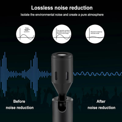 HRIDZ Portable Mini Microphone 3.5mm Stereo OR Type-C Flexural Bendable Mic