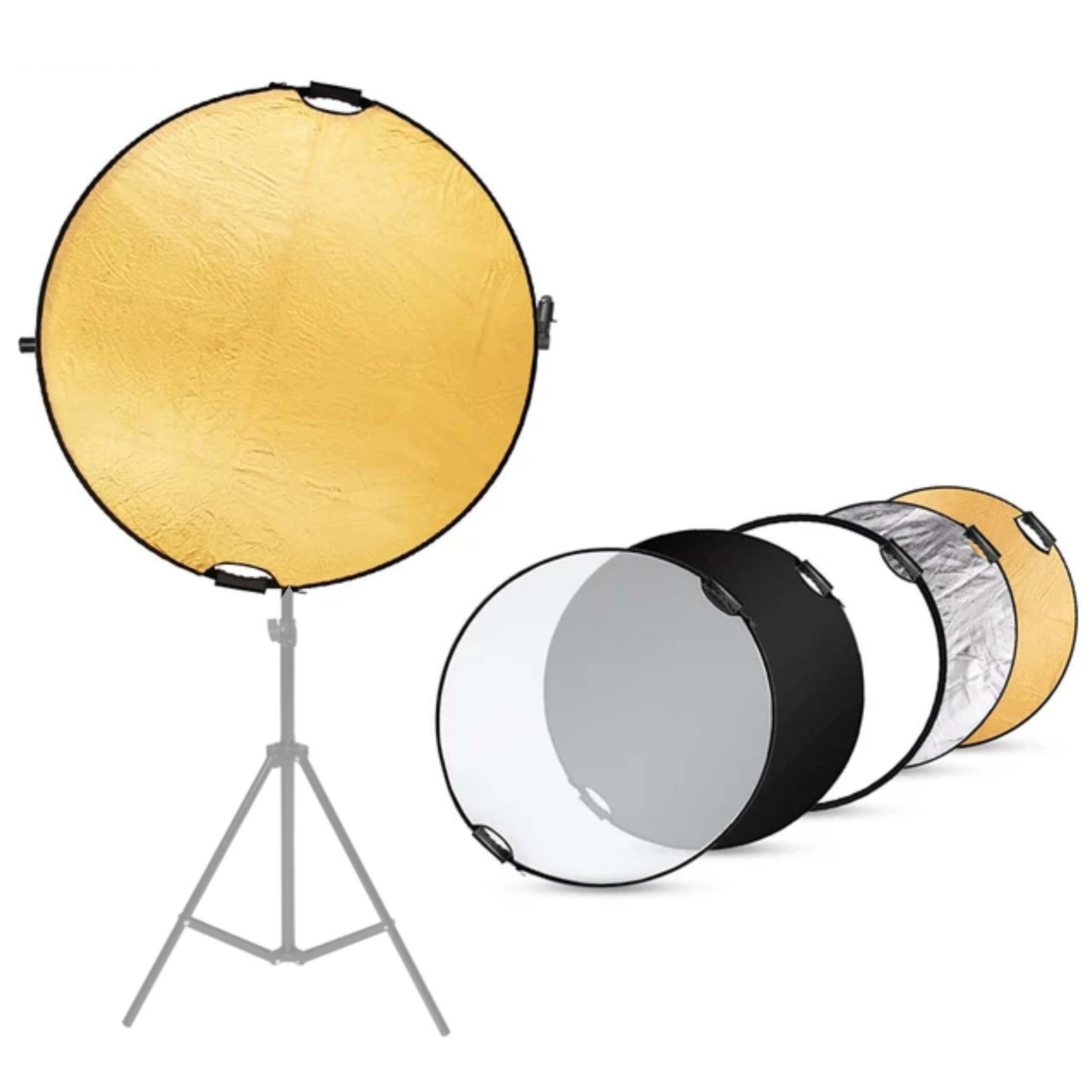 Hridz 1.1m portable light reflectors with Strong Hand Grip