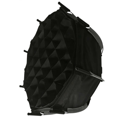 HRIDZ 30cm Portable Octagonal Softbox with Grid – Quick Release Deep Soft Light Modifier for LED Video Lights & Photography