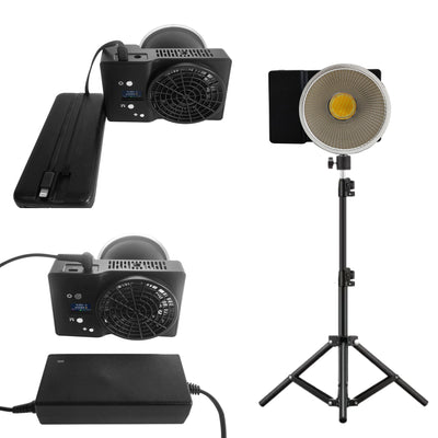 Hridz 100W COB LED Studio Lighting Kit with 30cm Quick Release Softbox, Honeycomb Grid & 210cm Light Stand
