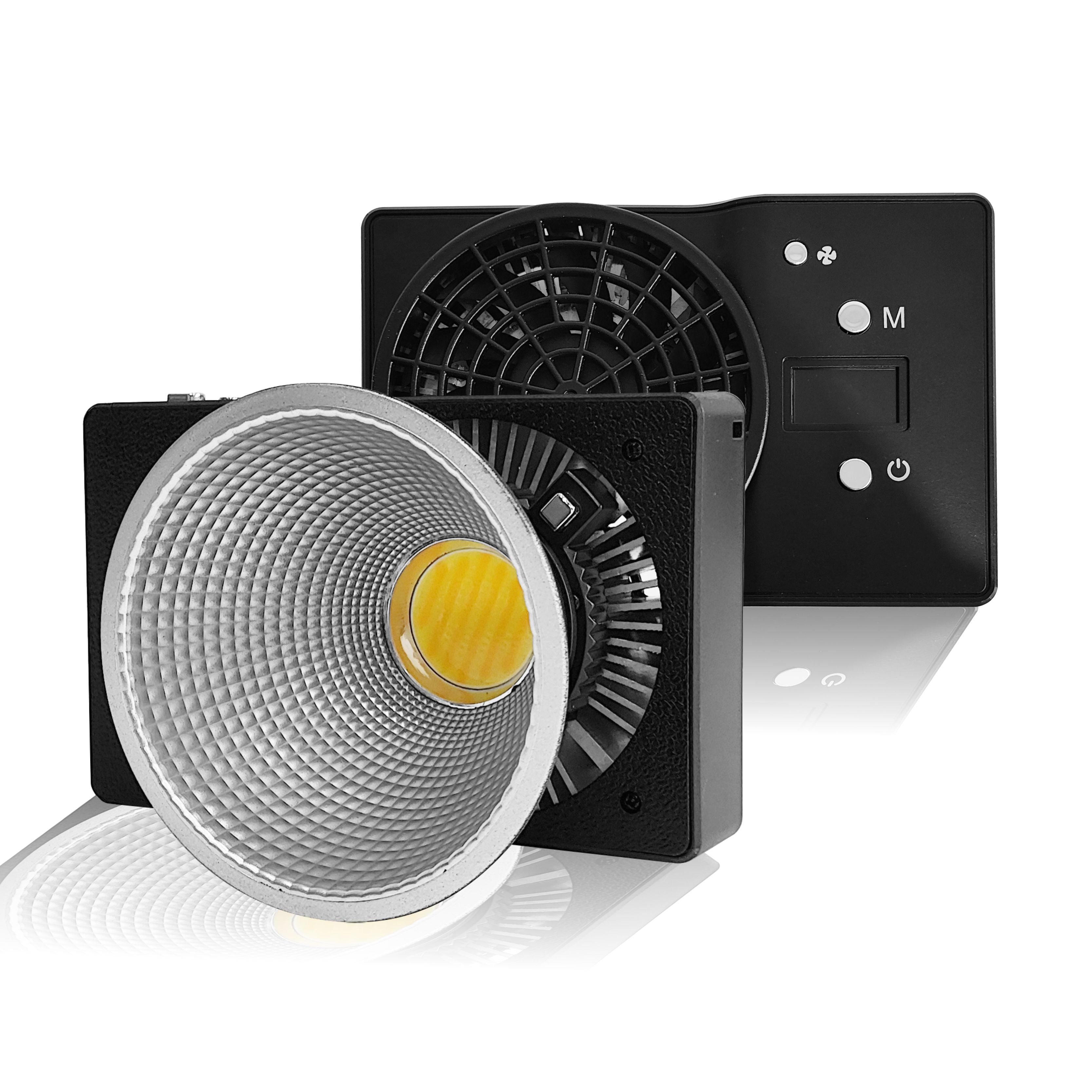 Hridz 100W Portable Pocket-Sized Video Light COB Bi-Color LED 2800K-6800K Studio Photography Fill Light with Softbox & Reflector