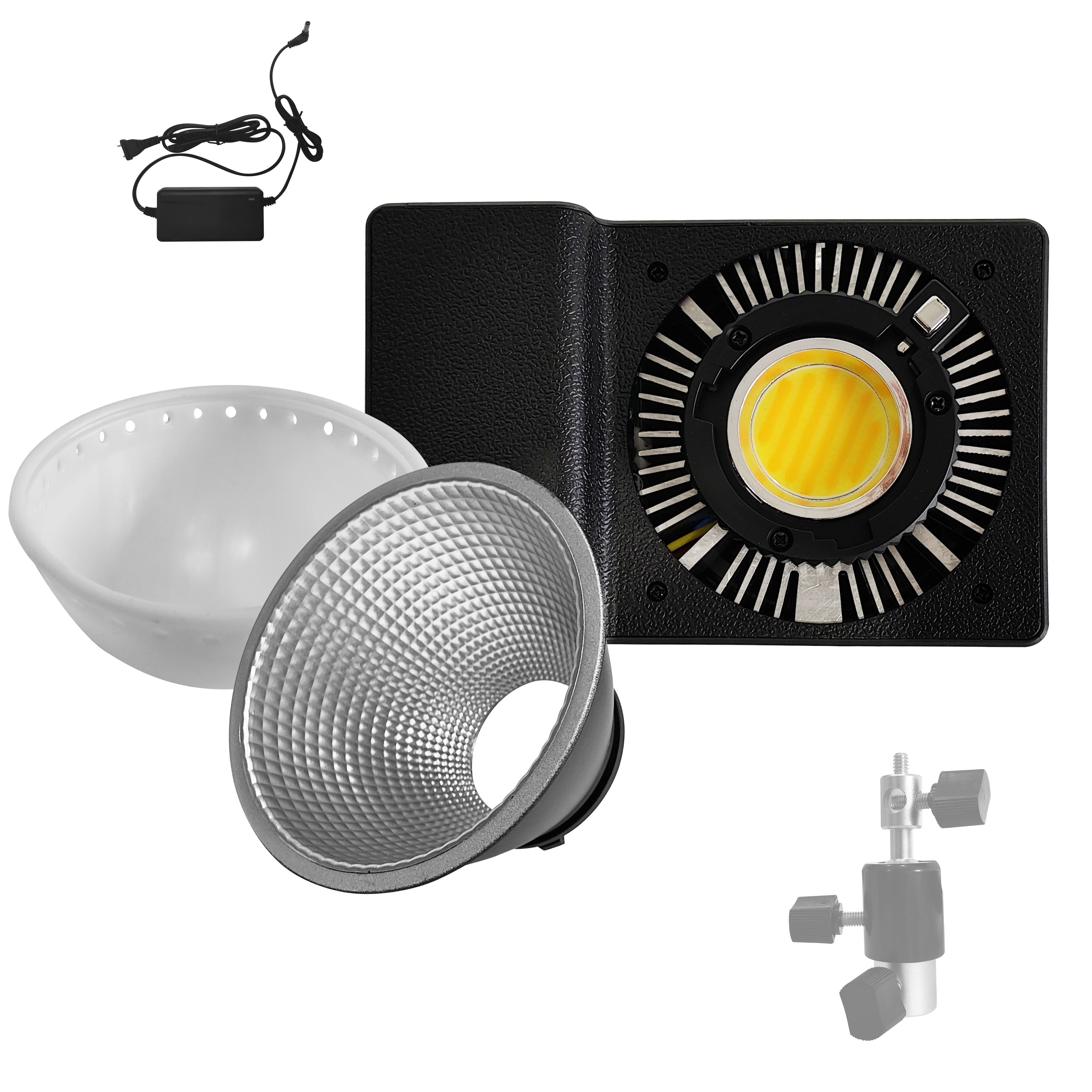 Hridz 100W Portable Pocket-Sized Video Light COB Bi-Color LED 2800K-6800K Studio Photography Fill Light with Softbox & Reflector