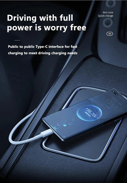 Hridz 100W USB Type-C To Type-C Cable PD Fast Charging Cable For Android Samsung