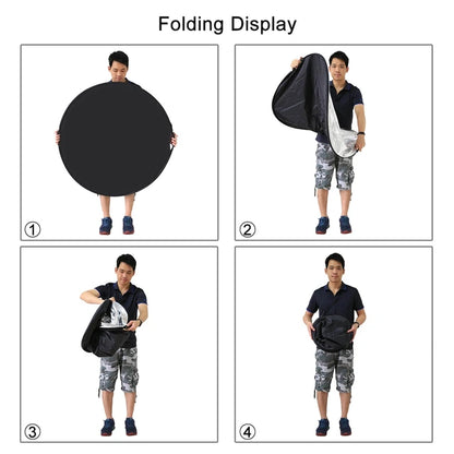 Hridz 1.1m portable light reflectors with Strong Hand Grip