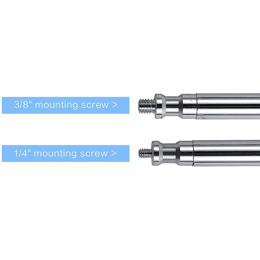 Hridz 127cm Stainless Steel Grip Extension Boom Arm Crossbar for C-Stand, Studio Lighting, Softbox, Microphone & Photography Setup