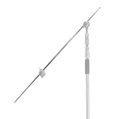 Hridz 127cm Stainless Steel Grip Extension Boom Arm Crossbar for C-Stand, Studio Lighting, Softbox, Microphone & Photography Setup