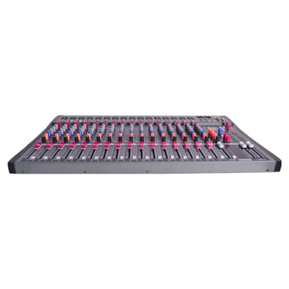 Hridz 16-Ch Professional Audio Mixer - USB Interface, Bluetooth & 48V Phantom Power for Studio, DJ, Karaoke & Live Stage