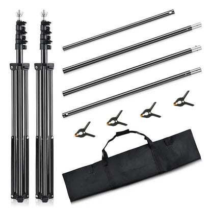 Hridz 2.6m*3m Heavy Duty Photography Backdrop Support System for Quality Photoshoot Background Video Studio