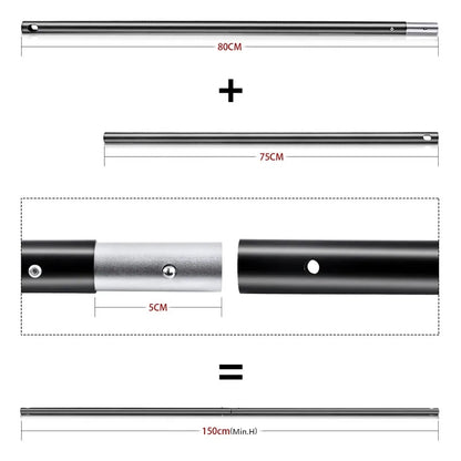 Hridz 2.6m*3m Heavy Duty Photography Backdrop Support System for Quality Photoshoot Background Video Studio