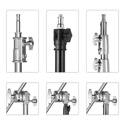 Hridz 2-Pack Full Metal Heavy Duty Grip Head for C-Stand Boom Arm, Softbox, Light Modifiers, Studio Photography Accessories