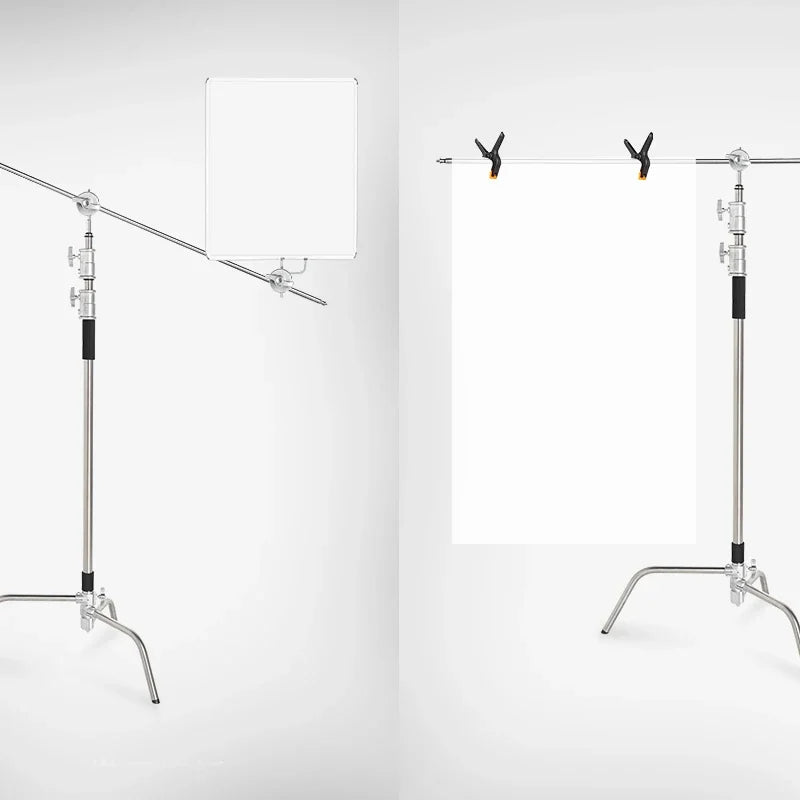 Hridz 2-Pack Full Metal Heavy Duty Grip Head for C-Stand Boom Arm, Softbox, Light Modifiers, Studio Photography Accessories