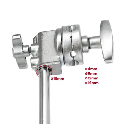 Hridz 2-Pack Full Metal Heavy Duty Grip Head for C-Stand Boom Arm, Softbox, Light Modifiers, Studio Photography Accessories