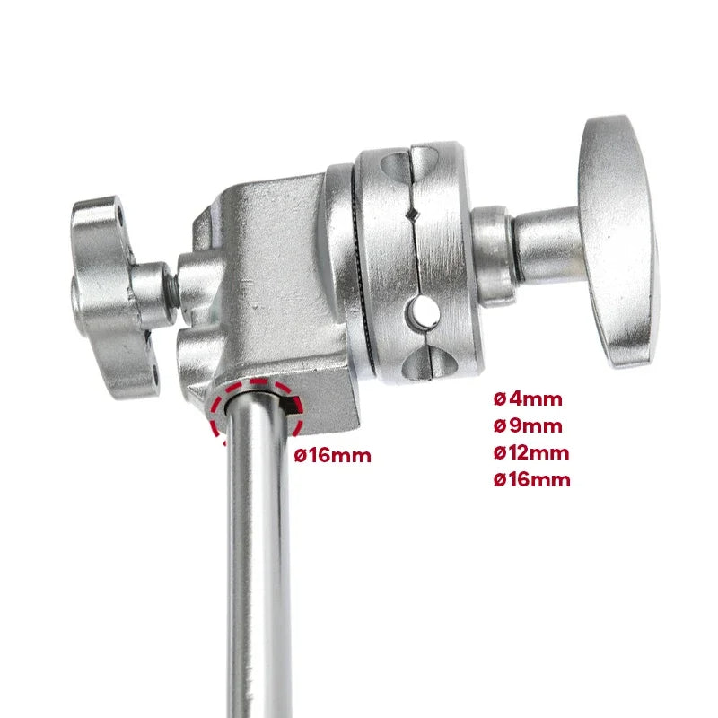 Hridz 2-Pack Full Metal Heavy Duty Grip Head for C-Stand Boom Arm, Softbox, Light Modifiers, Studio Photography Accessories