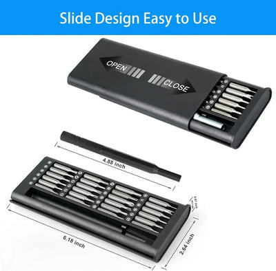 Hridz 24-in-1 Precision Screwdriver Set for Camera, Phone, Watch, Glasses & Electronics Repair
