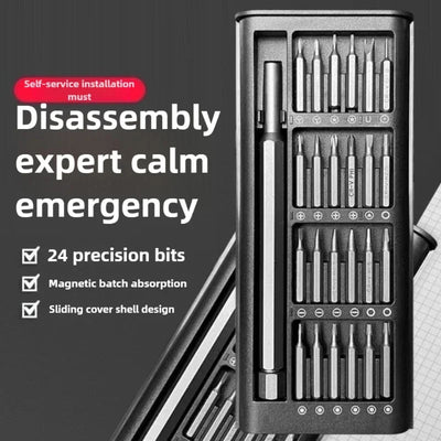 Hridz 24-in-1 Precision Screwdriver Set for Camera, Phone, Watch, Glasses & Electronics Repair