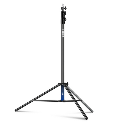 Hridz 280cm Black Stainless Steel Light Stand Colour Heavy Duty with Spigot