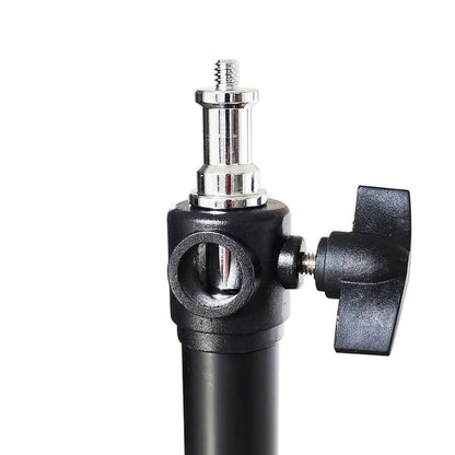 Hridz 280cm Black Stainless Steel Light Stand Colour Heavy Duty with Spigot