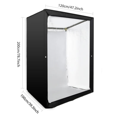 Hridz 2M Large Photography Shooting Tent LED Photo Studio Light Box Kit