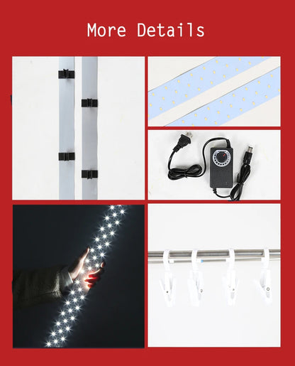 Hridz 2M Large Photography Shooting Tent LED Photo Studio Light Box Kit