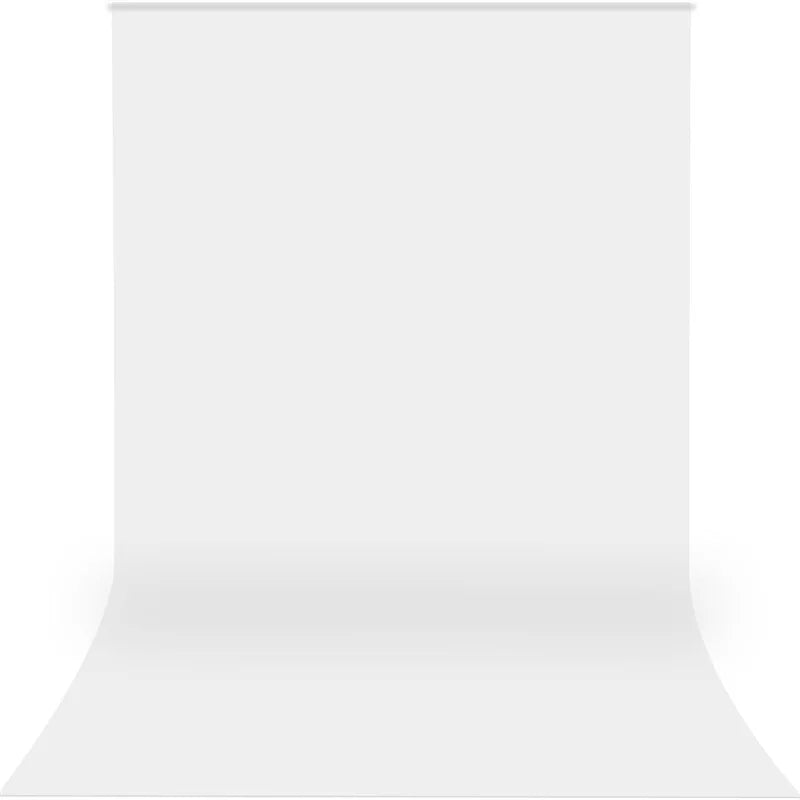 Hridz 2x3m White Muslin Photography Backdrop with Pocket
