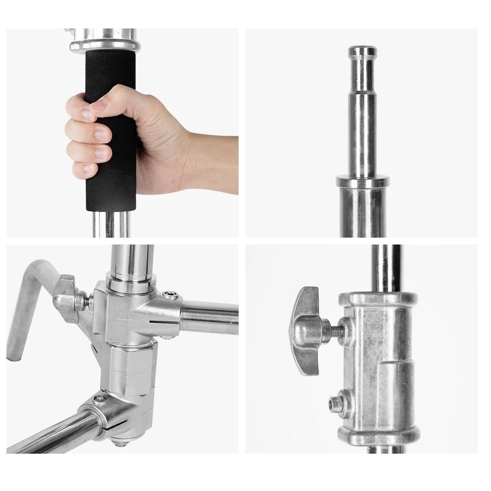 Hridz 3M Stainless Steel Heavy Duty C-Stand Century Light stand