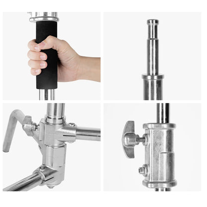 Hridz 3M Stainless Steel Heavy Duty C-Stand Century Light stand