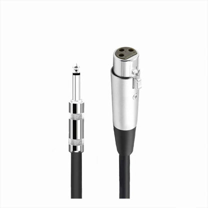 Hridz 3M XLR Female to 6.35mm TRS Audio Cable – Professional Microphone & Speaker Cable for Mixers Guitars