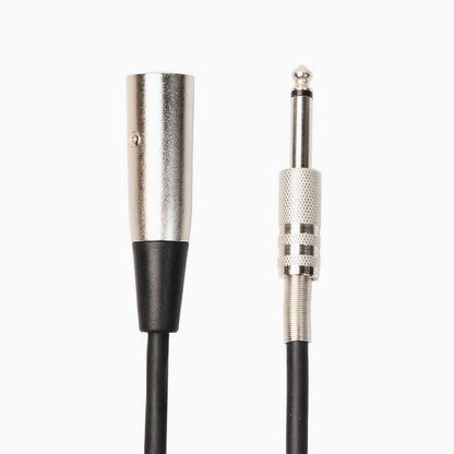 Hridz 3M XLR Male to 1/4" (6.35mm) TS Mono Jack Audio Cable - Noise-Free Microphone & Instrument Cable