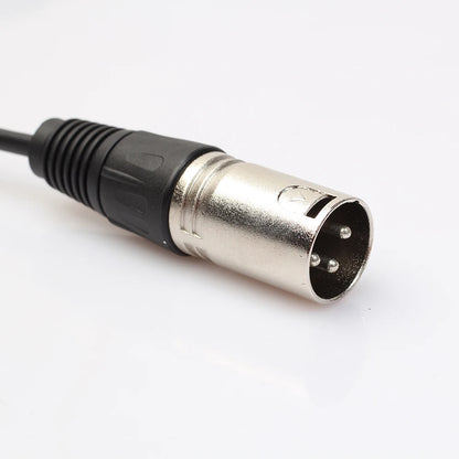 Hridz 3Pin XLR Female to Dual 2 Male Plug Y Splitter Adapter Cable 1ft – Professional Audio Mic Connector Cord