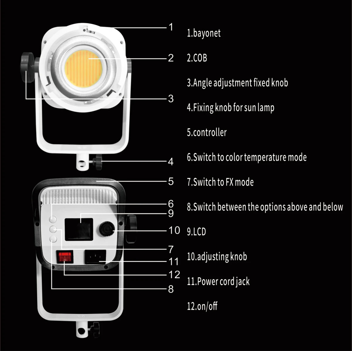 Hridz 500W LED Video Photography Light with App Control – 2800K-6800K Bi-Color Studio Lighting for Photography, Video Recording & Live Streaming