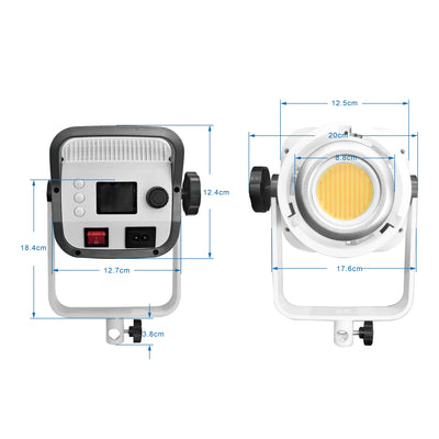 Hridz 500W LED Video Photography Light with App Control – 2800K-6800K Bi-Color Studio Lighting for Photography, Video Recording & Live Streaming