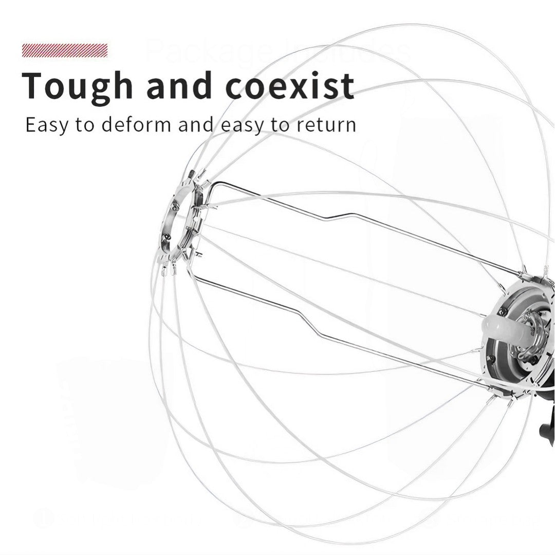 Hridz 65cm Globe Lantern Softbox Strong Metal Bowens mount For Video Studio Photography