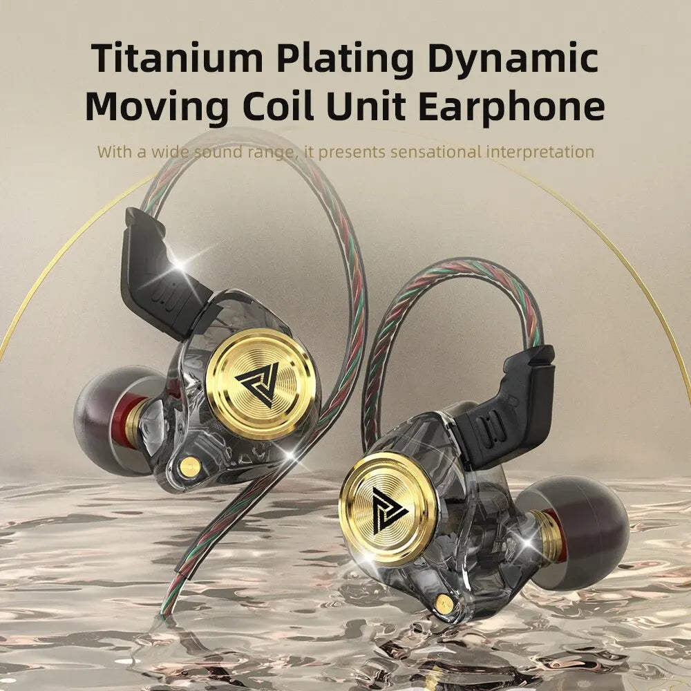 Hridz AK3 Wired In-Ear Monitor IEM Earphone with Microphone HiFi Music Monitor Bass Headphone