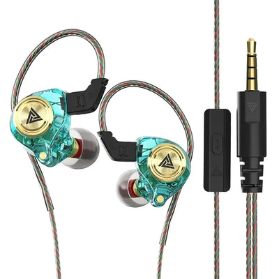 Hridz AK3 Wired In-Ear Monitor IEM Earphone with Microphone HiFi Music Monitor Bass Headphone