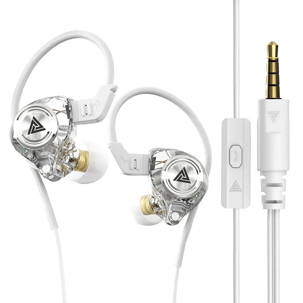 Hridz AK3 Wired In-Ear Monitor IEM Earphone with Microphone HiFi Music Monitor Bass Headphone