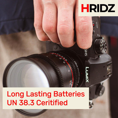 Hridz BLK22 Batteries & Charger Set for Panasonic Lumix G9 S5 GH6 GH5 GH5s & BLF19