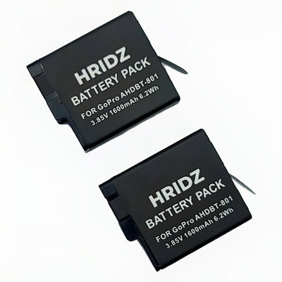 1pc Hridz AHDBT-801 Battery for GoPro Hero 8 Hero 7 Hero 6 Hero 5 for Go Pro AHDBT801
