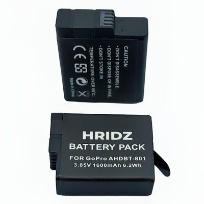 1pc Hridz AHDBT-801 Battery for GoPro Hero 8 Hero 7 Hero 6 Hero 5 for Go Pro AHDBT801