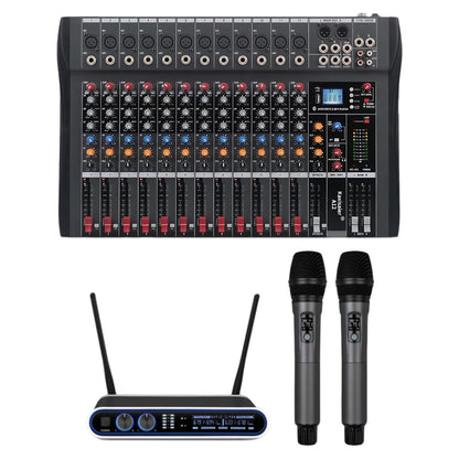 Hridz CT-120S Audio Sound Mixer Bundle – 12-Channel Mixer & UR109 PRO Wireless Mic System