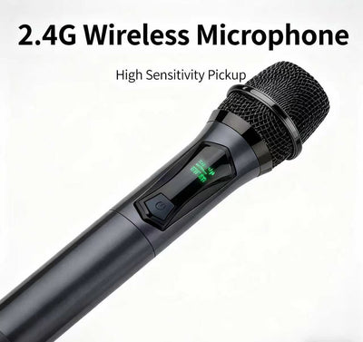 Hridz CT-60S 6-Channel Mixer & U8 Wireless Mic Bundle
