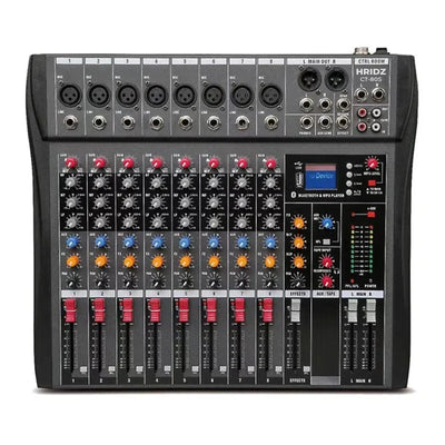 Hridz CT-80S 8-Channel Mixer & U8 Wireless Mic Bundle