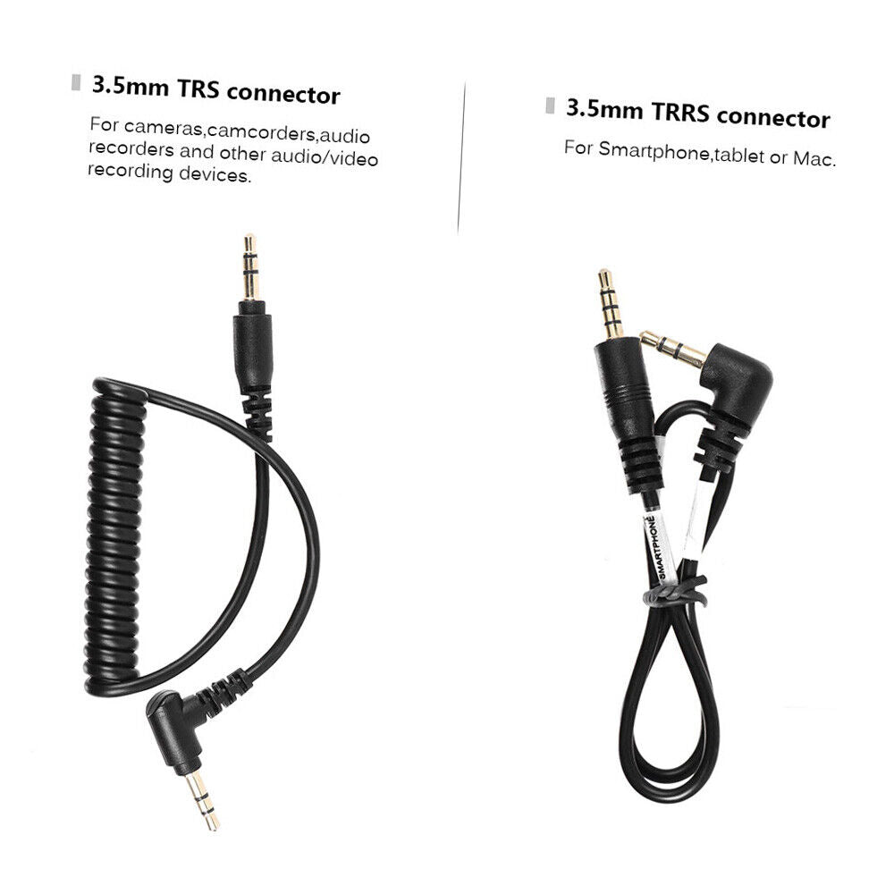 Hridz Cardioid Lavalier Shotgun Microphone For On-Camera & Smartphone