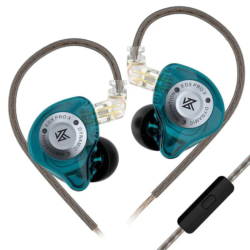 Hridz EDX Pro-X Wired In-Ear Monitors with Mic — HiFi Bass Earbuds for Sport & Gaming