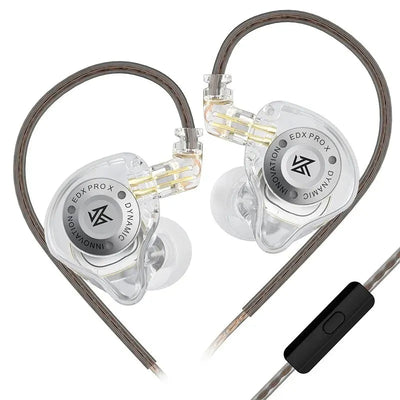 Hridz EDX Pro-X Wired In-Ear Monitors with Mic — HiFi Bass Earbuds for Sport & Gaming