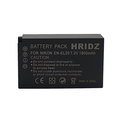Hridz EN-EL20 Battery for Nikon EN-EL20 EL20A J1 J2 J3 S1 V3 A AW1 EL20A